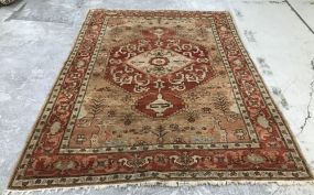 Aryana/Pakistan Hand Woven Wool 5' x 8' Area Rug