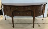 Large Early 1900's Federal Style demilune Buffet