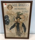 Will Rogers Memorial Fund Lithograph Poster