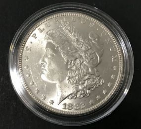 1882 Silver Morgan Dollar