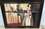Bar Scene Painting by Rosemary Nix