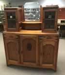 Vintage Unique Oak Buffet