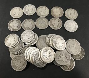 50 Barber Silver Quarters