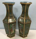 Pair of Chinese Cloisonné Vases