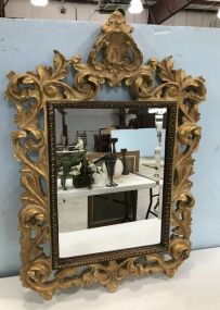 Piazza Gold Gilt Scroll Mirror
