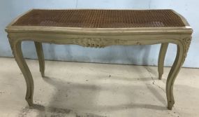 French Style Painted Bench