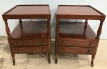 Willett Furniture Company Cherry Side Tables