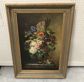 Large Still Life Giclee Painting of Flower Bouquet