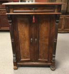 Antique Victorian Double Door Display Cabinet