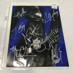 Signed 2010 Lombardy Trophy Photo by Saints