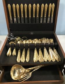 Italian Gold Plate Flatware Set