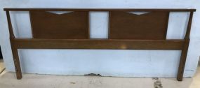 Mid Century Mahogany King Size Headboard