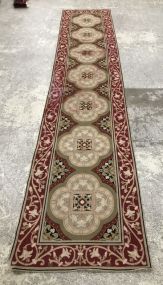 Celtic Needle Point Woven Rug  2'6 x 12'