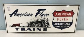 American Flyer Trains Sign