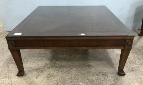Modern Banded Square Coffee Table