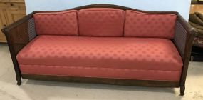 Vintage Caned Single Cushion Sofa