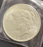 1922 Peace Liberty Silver Dollar