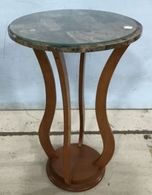 New Round Faux Marble Wrap Side Table