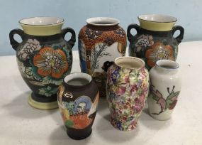 Group of Porcelain Japanese Vases