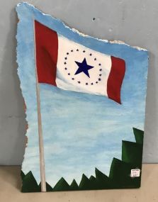 Stennis Flag Painting on Wood by Halverson