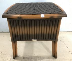 Ebel Metal Bamboo Style Patio Side Table