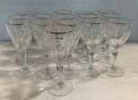 16 Gorham Crystal Wine Glasses