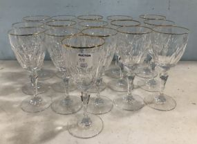 16 Gorham Crystal Wine Glasses