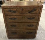 Vintage Oak Bachelor's Chest