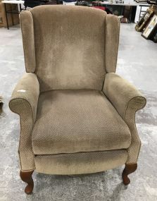 Beige Upholstered Recliner