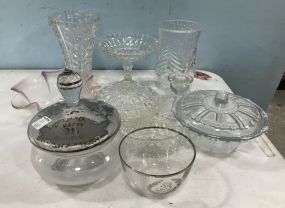 Group of Clear Glass Pieces