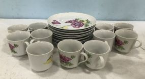 Windsor Garden by Mann Luncheon Plates