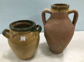 Two Decorative Pottery Vases