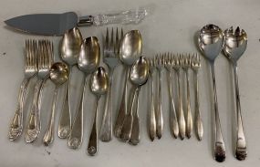 Assorted Group of Silver Plate Flatware