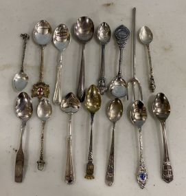Group of Souvenir Demi Tasse Spoons