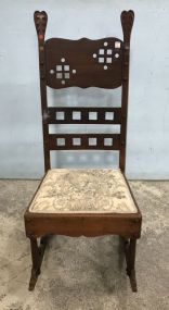 Antique Carved Wood Rocker