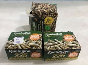 Three Boxes of Remington 22 Golden Bullets