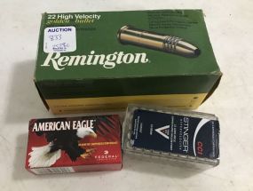 Remington 22 High Velocity Golden Bullet, American Eagle, Stinger