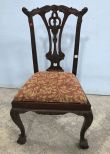 Antique Reproduction Chippendale Style Dining Chair