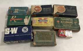 Nine Boxes of Vintage Ammo