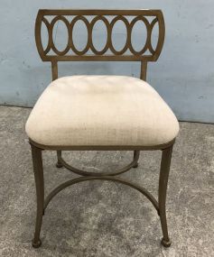Modern Gold Color Vanity Chair