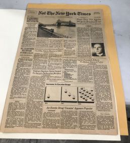 Vintage New York Times Paper 1978