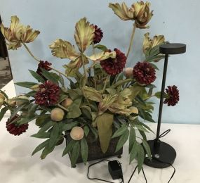 Decorative Flower Basket and Intertek Desk Lamp