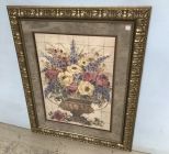 Large Framed Floral Print