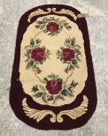 Maroon Hook Rug