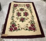 Maroon Hook Rug