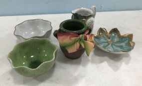 Five Pottery Decor Pieces