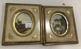 Pair of Italian Small Framed Pictures