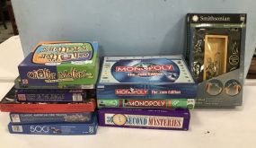 Group of Puzzles and Games