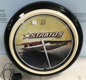 Stratos Boats Advertising Clock