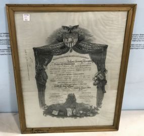 West Point Military Academy Diploma